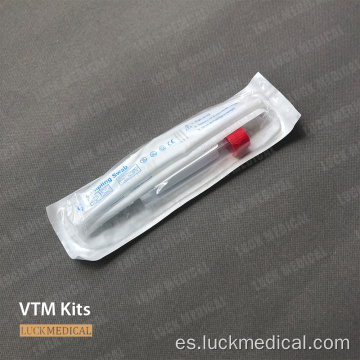 Tubo de transporte viral VTM de 1 ml/2ml/3ml con hisopo